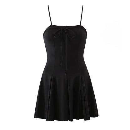 Slimming High Waist A-line Suspender Dress