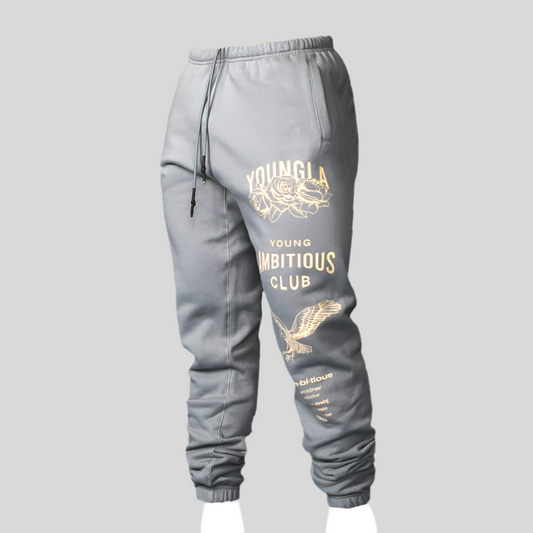 Men’s Thick Ankle-Tied Sports Pants