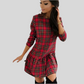 Women’s Plaid Knee-Length Casual Dress