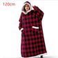 Oversized Winter TV Hoodie Blanket with Pockets