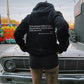 “Dear Person Behind Me” Letter Print Plush Hoodie