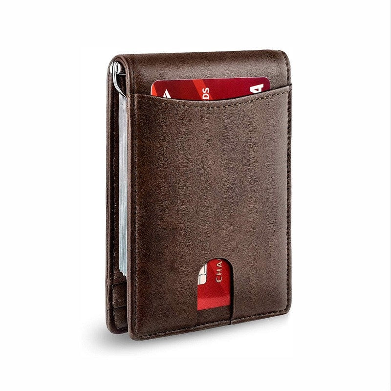 Leather RFID Multi-Function Card Sleeve