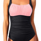 Elegance One-Piece Pleated Swimsuit