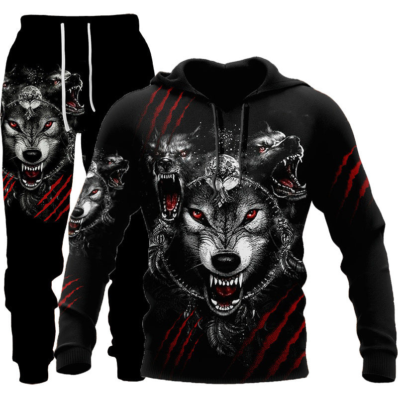 Wild Wolf 3D Hoodie and Joggers Set