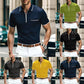 Summer Men’s Zipper Pocket Casual Sports Polo Shirt