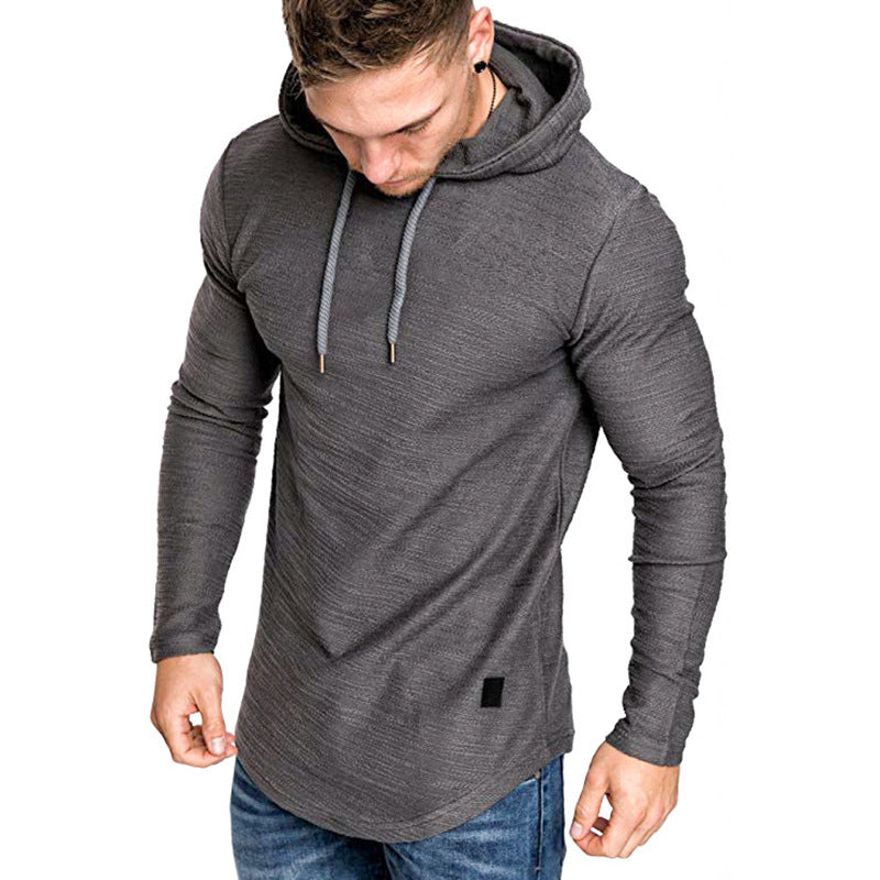 Men’s Casual Hoodie Long Sleeve Slim Fit Gym Sweatshirt