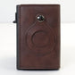 Men’s Leather AirTag RFID Anti-Theft Slim Wallet