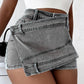 Y2K Vintage Wrap Denim Skorts