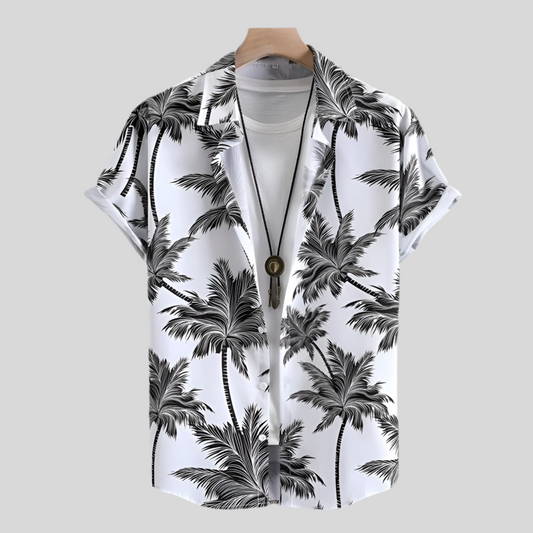 Men’s Casual Beach Print Shirt