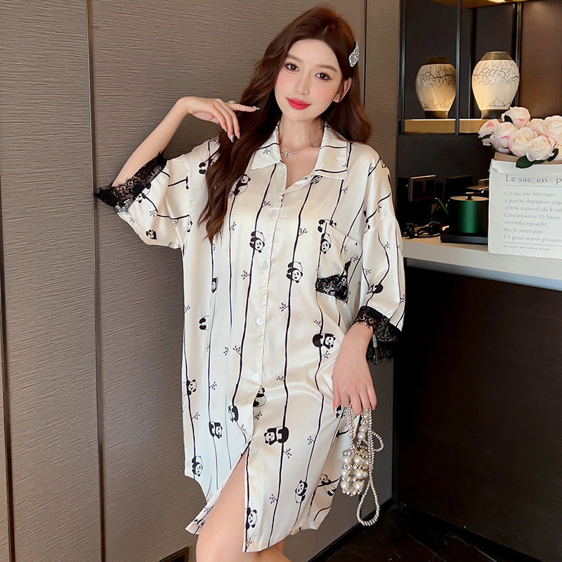 SleepFlow Striped Nightshirt