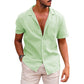 Men’s Casual Button-Down Beach Shirt