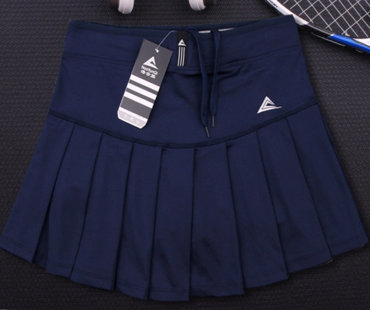 Quick Dry Tennis Skirt with Built-In Safety Shorts