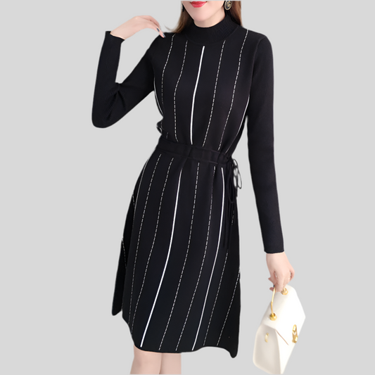 Women's Slim-fit Midi Knitted Dress