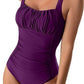 Elegance One-Piece Pleated Swimsuit