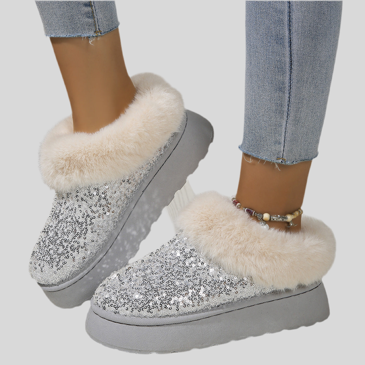 SequinsGlow Cozy Slippers