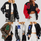 Varsity Style Brushed Winter Jacket