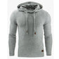 Men’s Jacquard Long-Sleeved Hoodie Sweatshirt