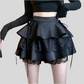 Mesh Stitching Bubble Skirt for Women