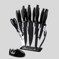 17-Piece Stainless Steel Kitchen Knife Set