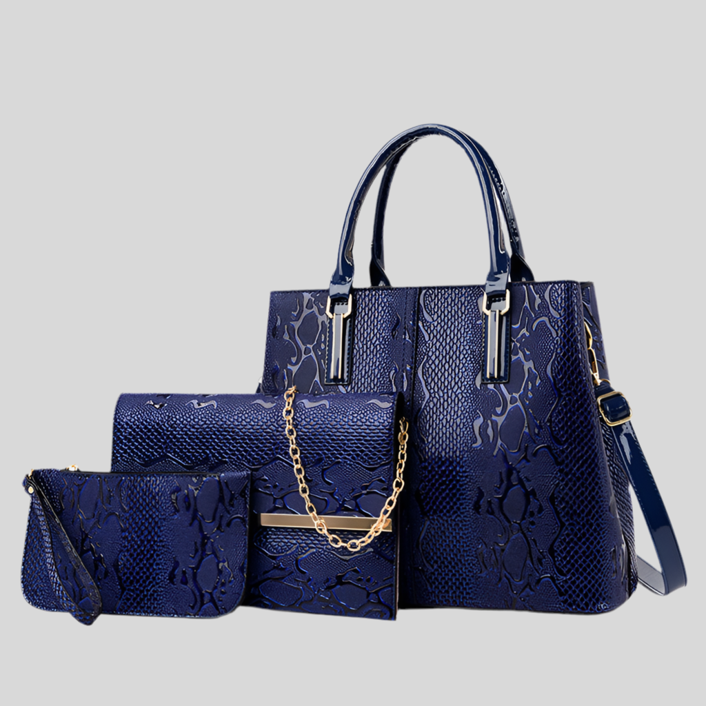 TriLuxe Messenger Handbag Set