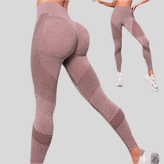 PowerLift Dot-Stripe Yoga Pants