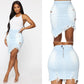 Women’s Ripped Denim Hip Skirt