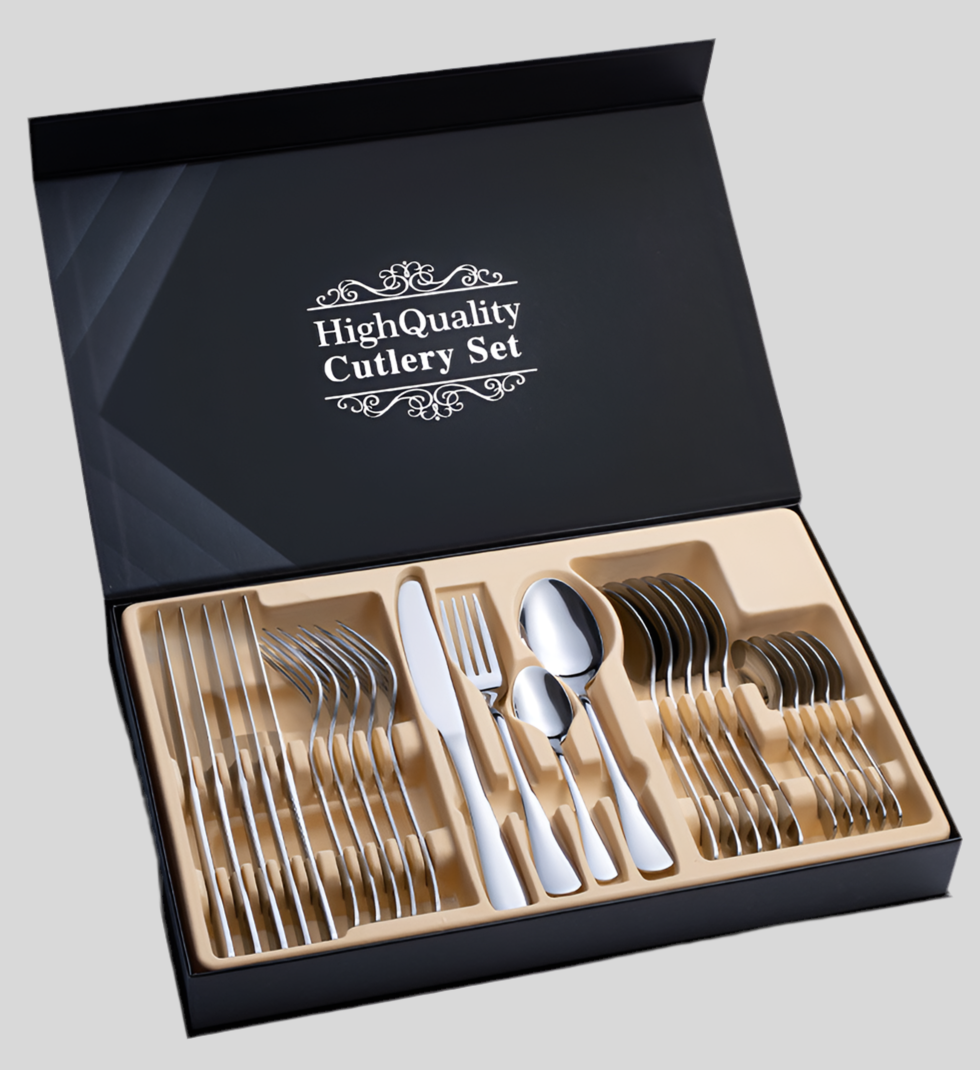 Stainless Steel Cutlery Set 24-Piece Gift Cutlery Steak Cutlery Gift Box