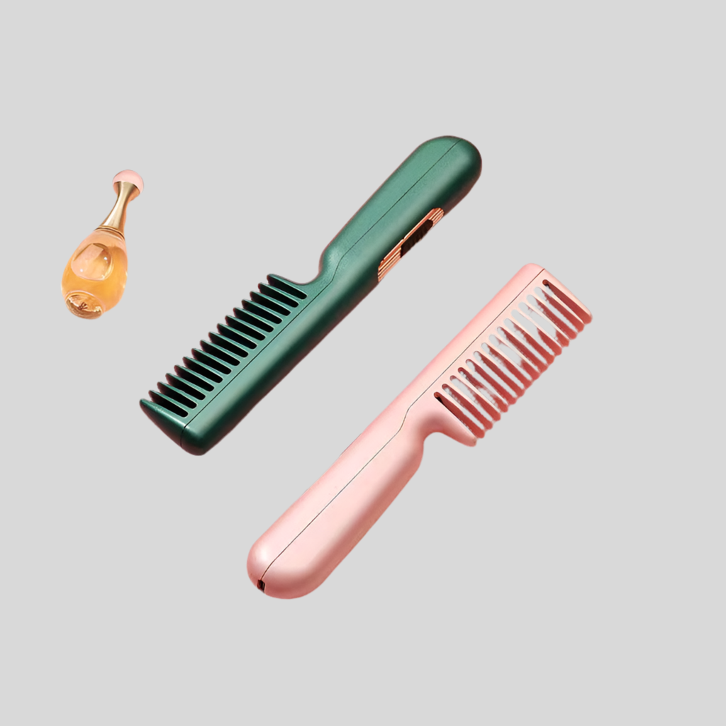 Portable 2-in-1 Curl & Straight Comb