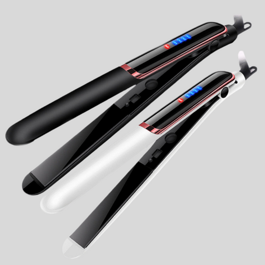 LED Display Dual-Function Hair Straightener and Curler