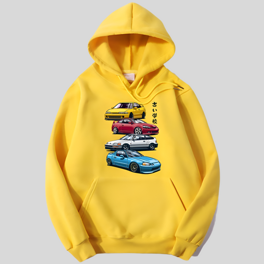 Anime Initial D Hoodie JDM Civic CRX Integra Print