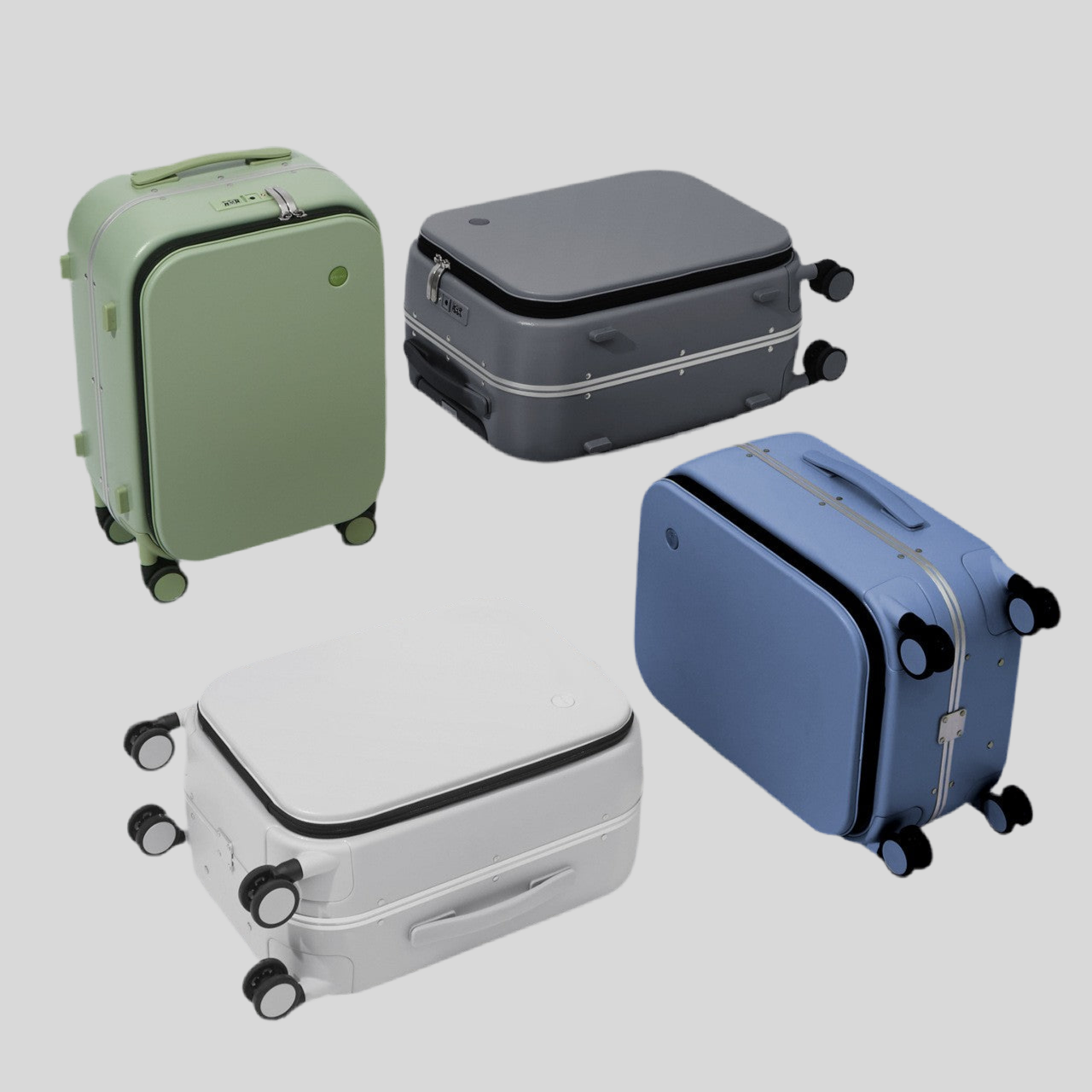 20-inch Front Opening Suitcase with Aluminum Frame