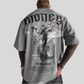 Men’s Loose Fit Money Angel Print Round Neck Short Sleeve T-Shirt