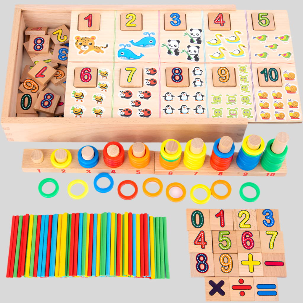 Educational Wood Learning Set for Children