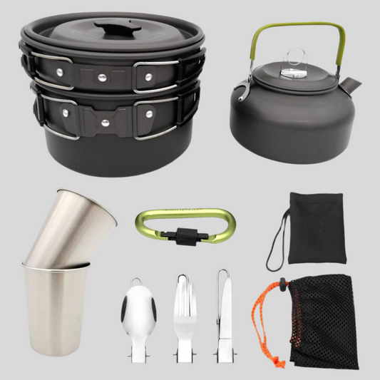 TrekChef Travel Tableware & Utensils Set