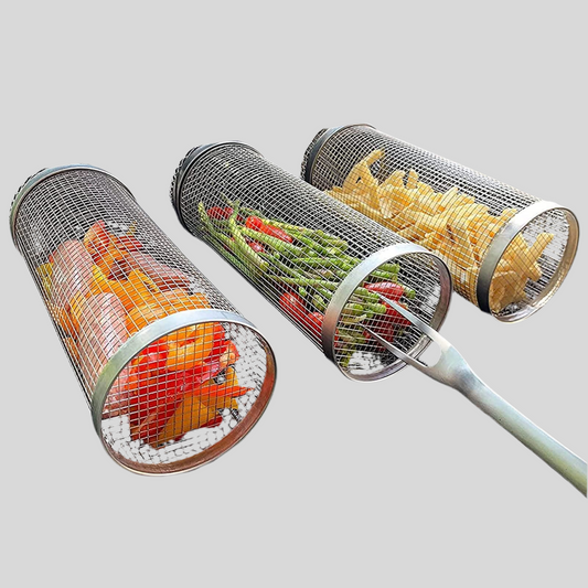 Portable Grilling Basket for BBQs and Camping