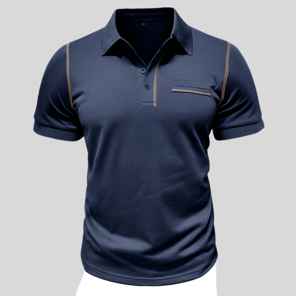 Men’s Casual Pearl Cotton Polo Shirt