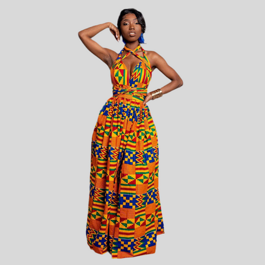 Cultural African Style Maxi Dress