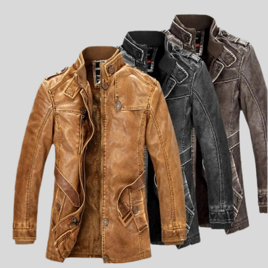 Duolino Classic Leather Jacket