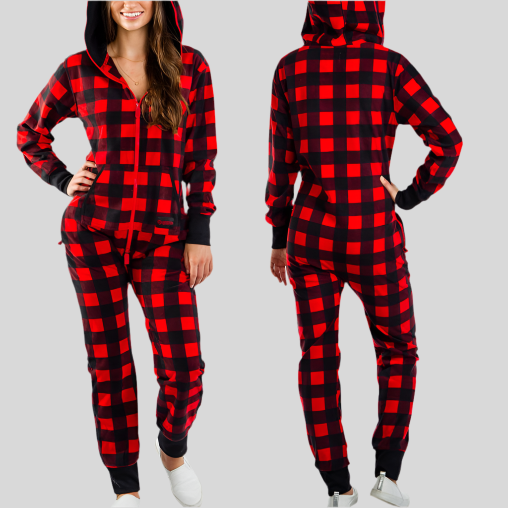 Autumn Winter Cozy Jumpsuit Pajamas