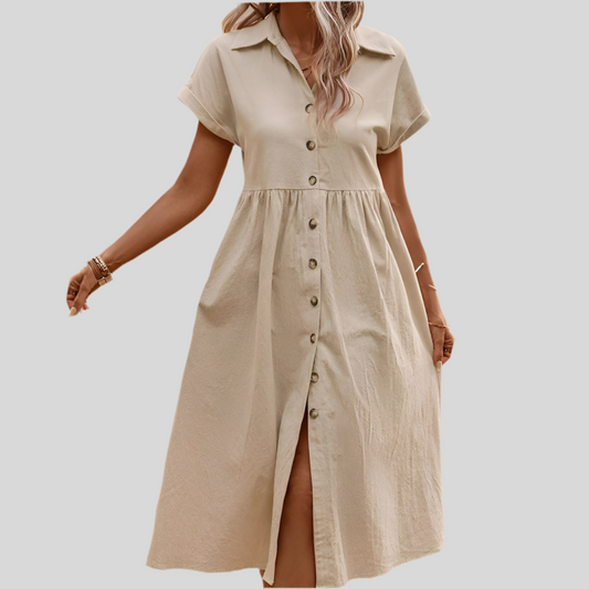 RelaxStyle Casual Shirt Dress