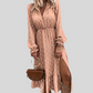 Polka Dot Charm Folded Sleeve Dress