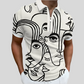 Men’s Patterned Polo Shirt Casual