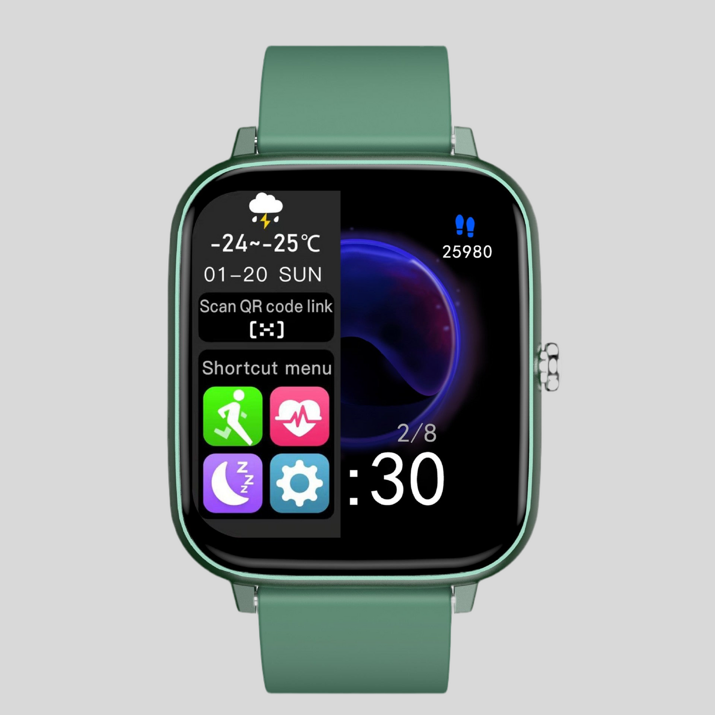 Smartwatch with Bluetooth Calling and Music Playback