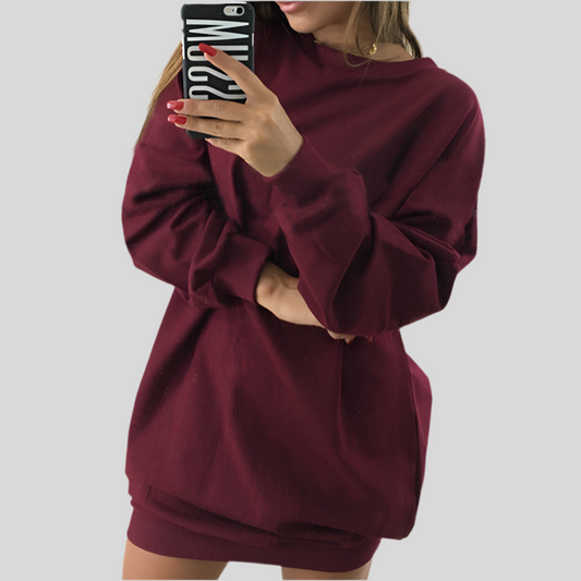 MidLength Cozy Sweater Dress