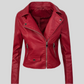 Women’s Fall/Winter Slim PU Leather Short Zipper Jacket