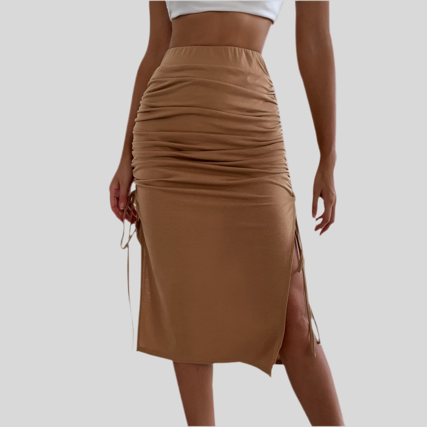 Women’s Cross Drawstring Hip Skirt