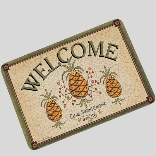 Pineapple Welcome Door Mat