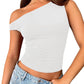 Women’s Sleeveless Off-the-shoulder Cropped Tank Top