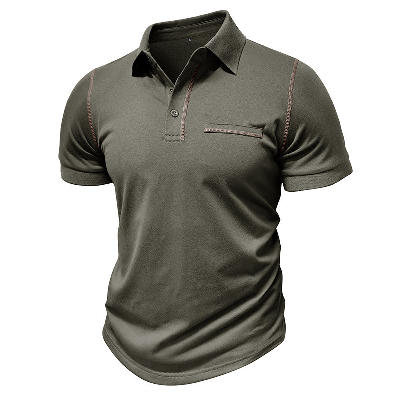 Men’s Casual Pearl Cotton Polo Shirt