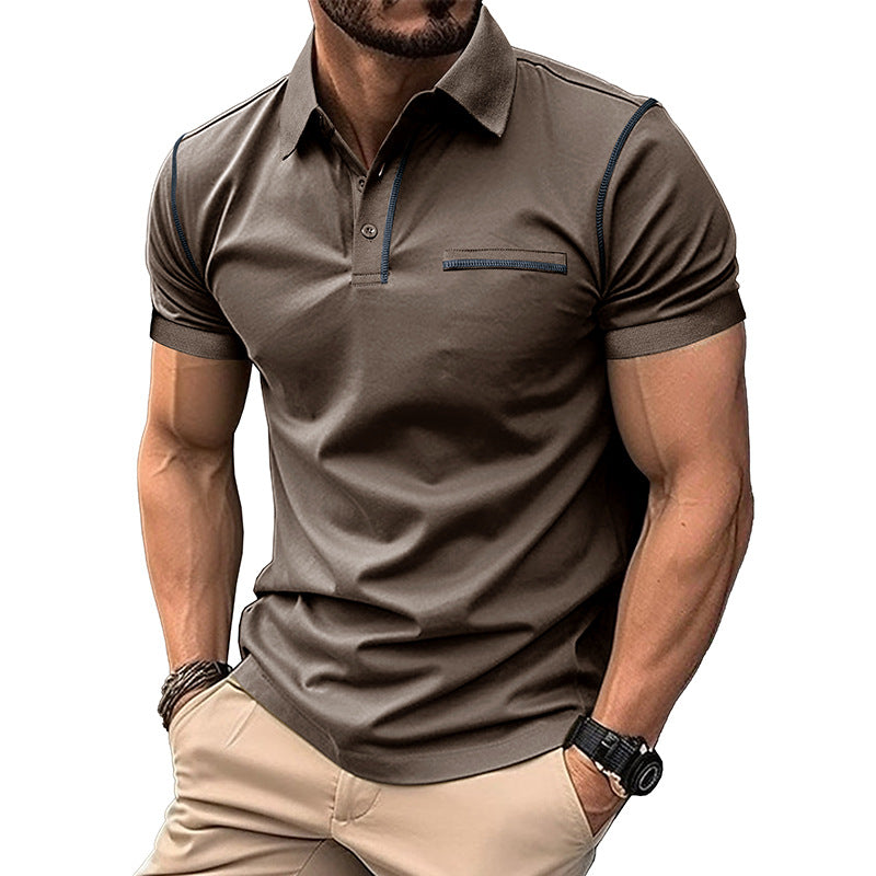 Men’s Casual Pearl Cotton Polo Shirt